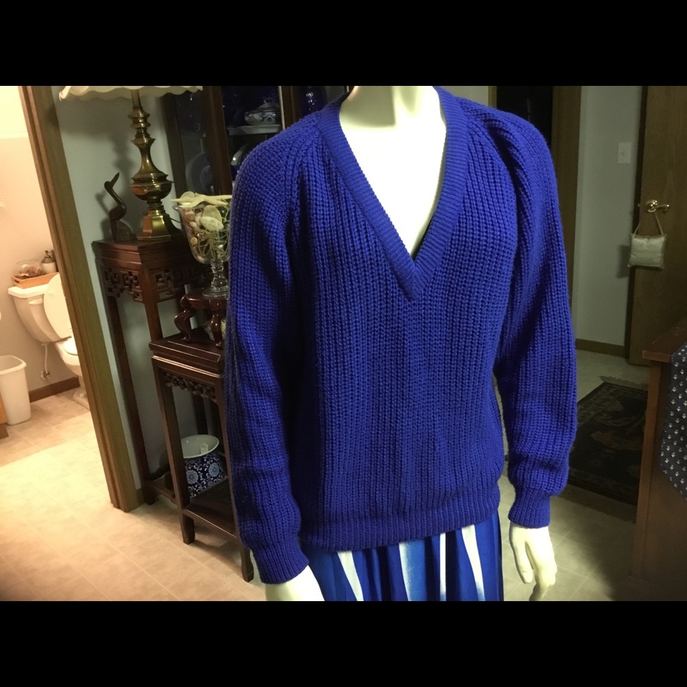 Checkmate Blue Sweater